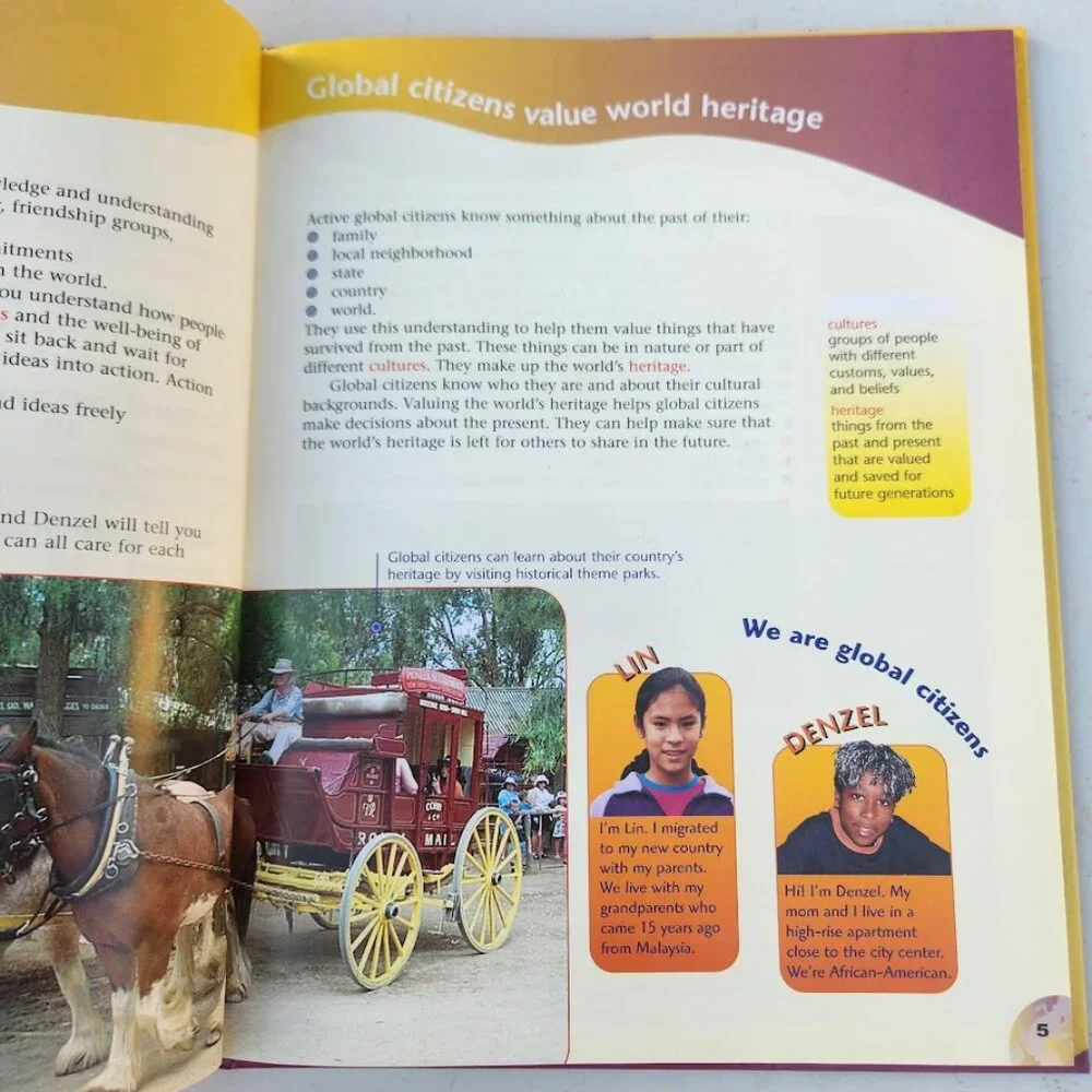 Valuing World Heritage Global Citizenship Hardcover Book by Susan Watson
